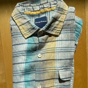 mens Tommy Bahama casual short sleeve resort shirt